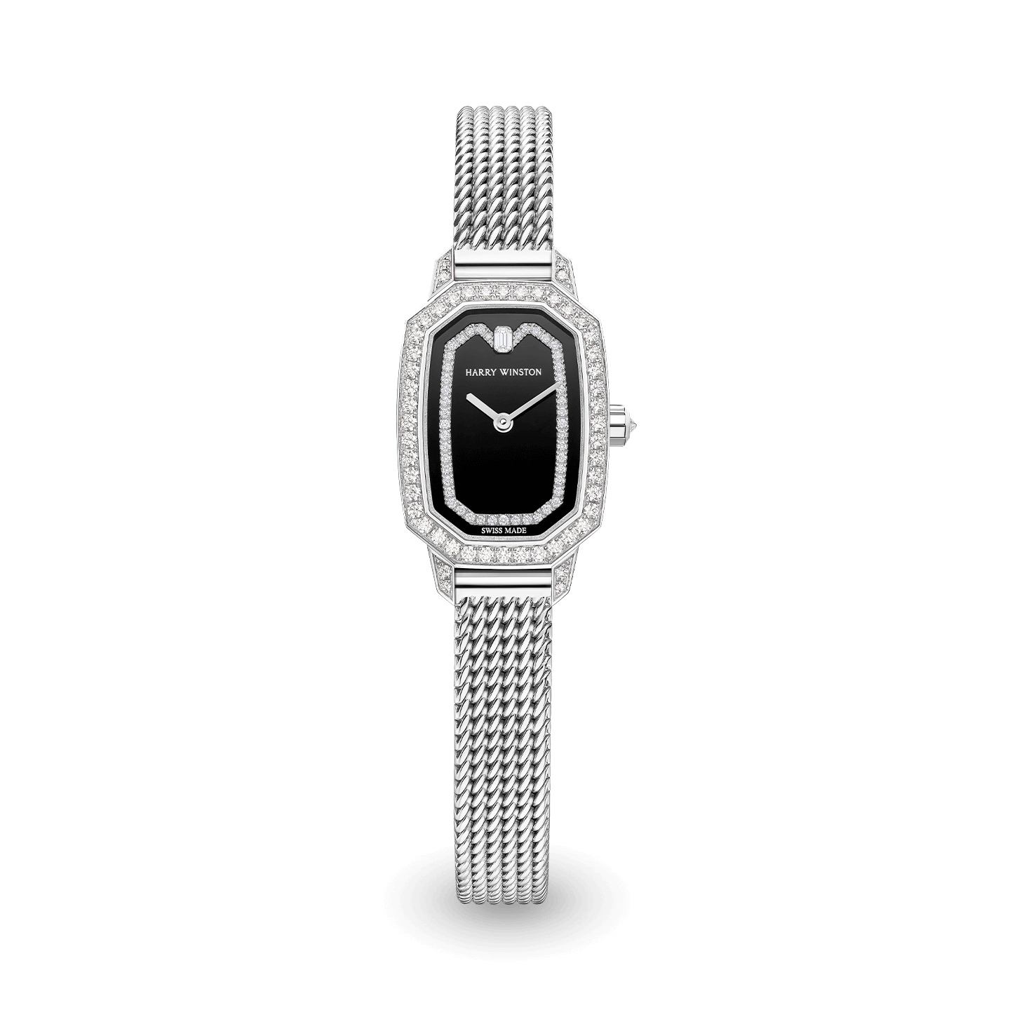 Emerald black dial in white gold case